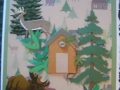 Elk and cabin