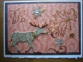 Elk with gold leaves