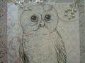 snow owl in outline