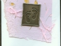 Large pewter baby footprint charm