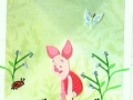 Piglet with ladybugs