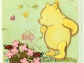 Pooh and pink flowers