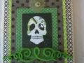 Day of the Dead, skull, green