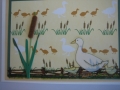 Duck and cattails