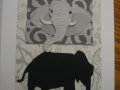 black elephant with overhead