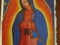 Vivid blue Our Lady with blue cape