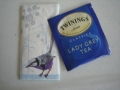 Tea bag and blue bird